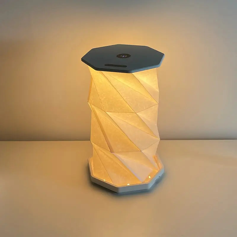 Lampara Nocturna Origami Plegable