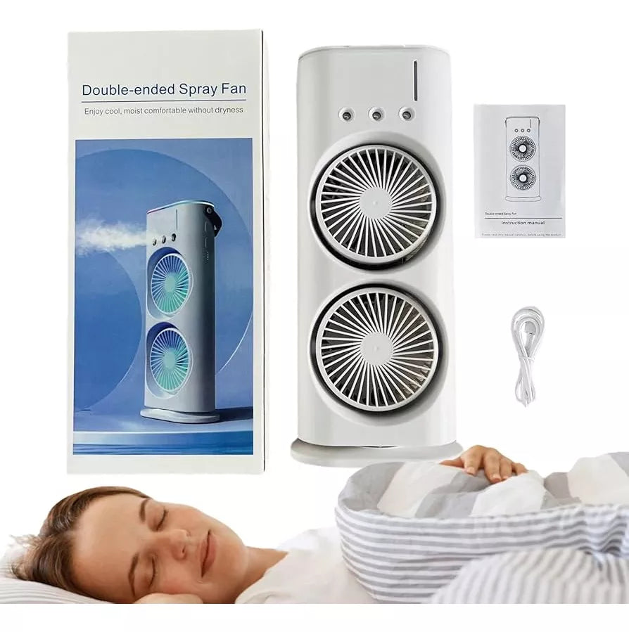VENTILADOR DOBLE CABEZAL HUMIFICADOR