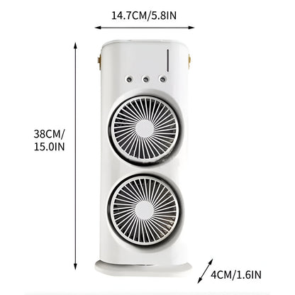 VENTILADOR DOBLE CABEZAL HUMIFICADOR